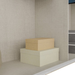 Szafa przesuwna 220 cm Bellevue BLQS92711 piaskowy/dąb mauvella