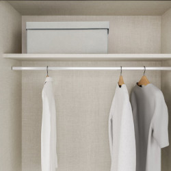 Szafa przesuwna 220 cm Bellevue BLQS92711 piaskowy/dąb mauvella