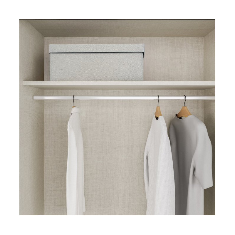 Szafa przesuwna 220 cm Bellevue BLQS92711 piaskowy/dąb mauvella