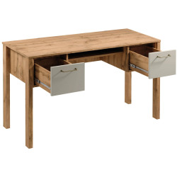 Biurko Indygo K3S Gała Meble Dąb Wotan/Beige