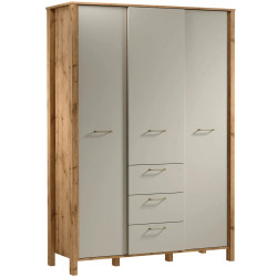 Szafa na Ubrania 138 Indygo Gała Meble Dąb Wotan/Beige