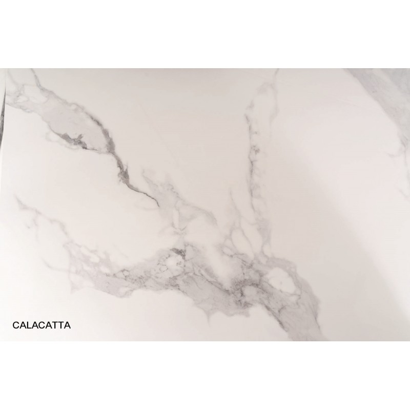 Stół Ceramiczny Prince Ceramic biały calacatta/chrom 180x90