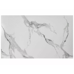 Stół Ceramiczny Prince Ceramic biały calacatta/chrom 180x90