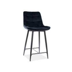 PÓŁHOKER CHIC H-2 VELVET CZARNY STELAŻ / CZARNY BLUVEL 19