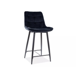 Półhoker Chic H-2 Velvet czarny stelaż/czarny Bluvel 19