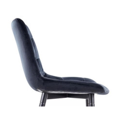 Półhoker Chic H-2 Velvet czarny stelaż/czarny Bluvel 19