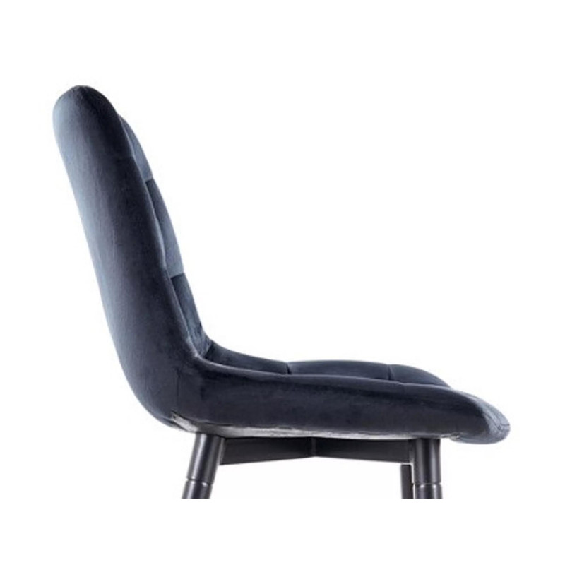 Półhoker Chic H-2 Velvet czarny stelaż/czarny Bluvel 19