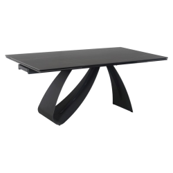 STÓŁ DIUNA CERAMIC CZARNY SAHARA NOIR/CZARNY MAT (160-240)X90