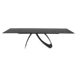 STÓŁ DIUNA CERAMIC CZARNY SAHARA NOIR/CZARNY MAT (160-240)X90