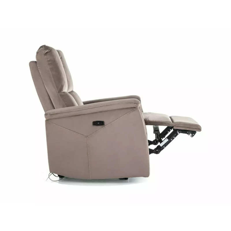 Fotel rozkładany Neptun Velvet 38 cappuccino