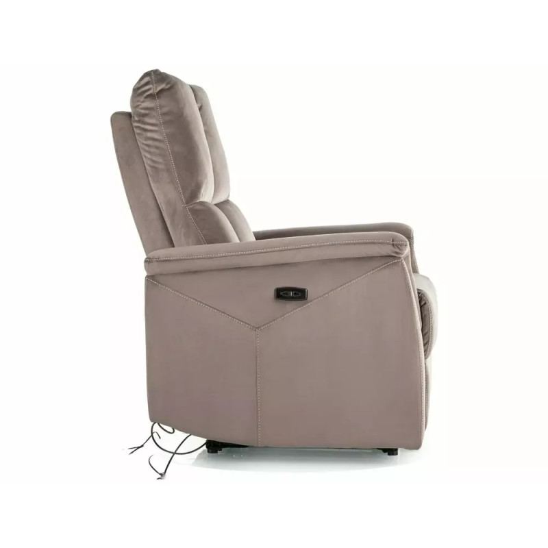 Fotel rozkładany Neptun Velvet 38 cappuccino