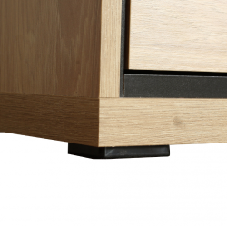 Komoda 92,2cm Mediolan M6 hikora/czarny