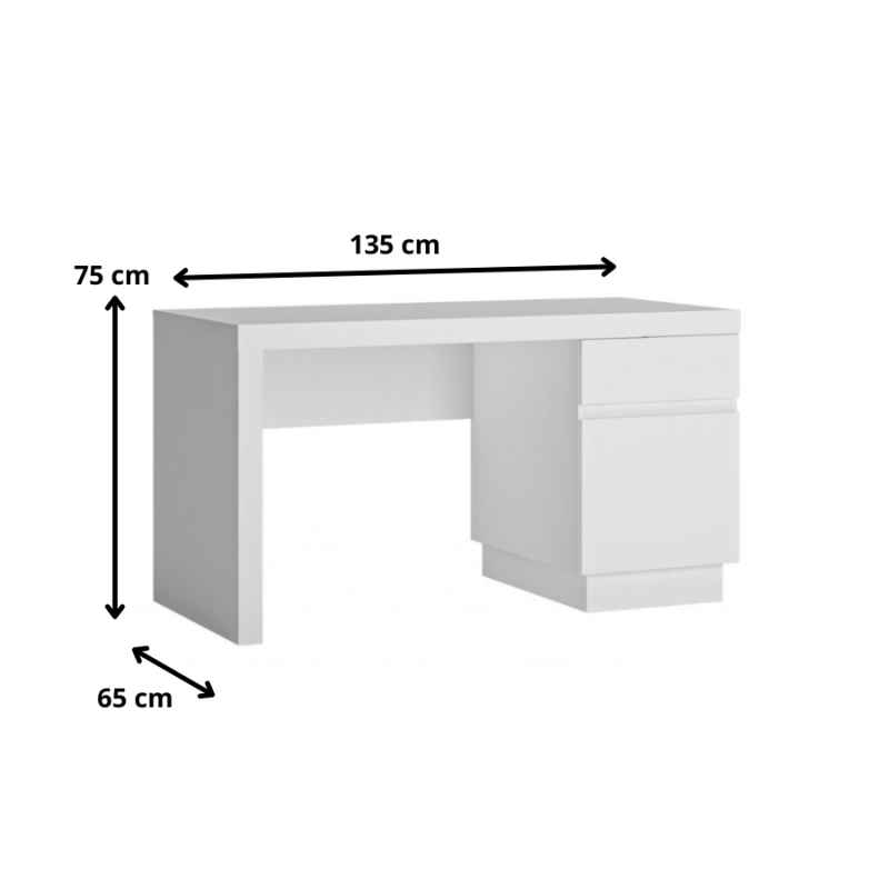 Biurko Lyon biały Typ LYOB101 Meble Wójcik Kolekcja Lyon