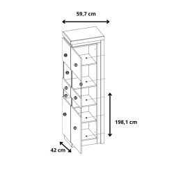 Witryna Lyon jasny LYOV03L 1D