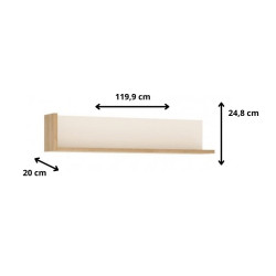 Półka Lyon jasny LYOP01