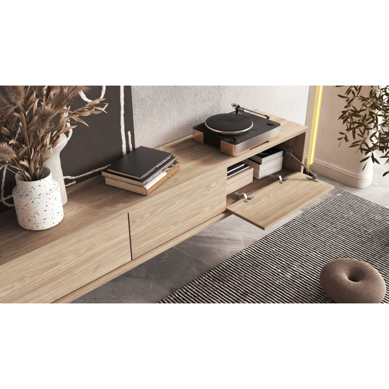 Szafka RTV z opcją podwieszenia Frida Typ 38 Dąb olejowany Helvetia Wieruszów