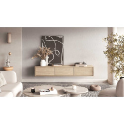 Szafka RTV z opcją podwieszenia Frida Typ 38 Dąb olejowany Helvetia Wieruszów