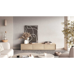 Szafka RTV z opcją podwieszenia Frida Typ 38 Dąb olejowany Helvetia Wieruszów