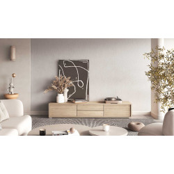 Szafka RTV z opcją podwieszenia Frida Typ 39 Dąb olejowany Helvetia Wieruszów