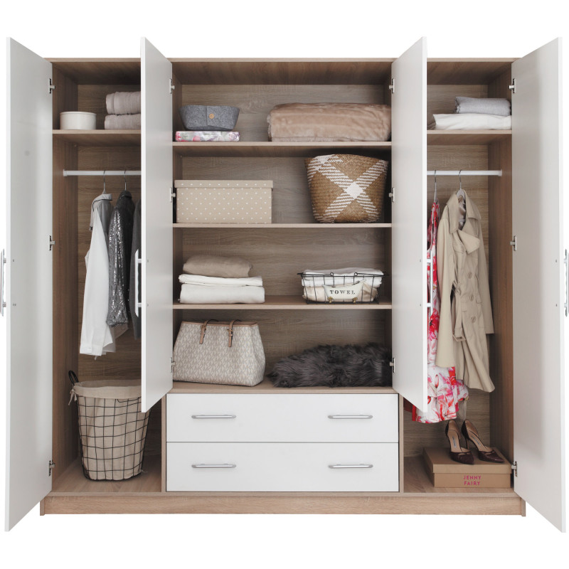 Szafa Smart SR1 w kolorze kaszmir – wnętrze