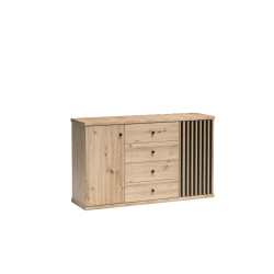 Komoda Cali C4 142cm Jarstol dąb artisan