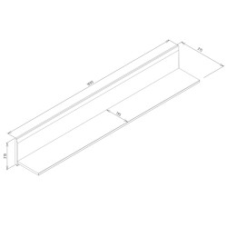 Półka wisząca krótka IRMA IM9 Liveo Meble