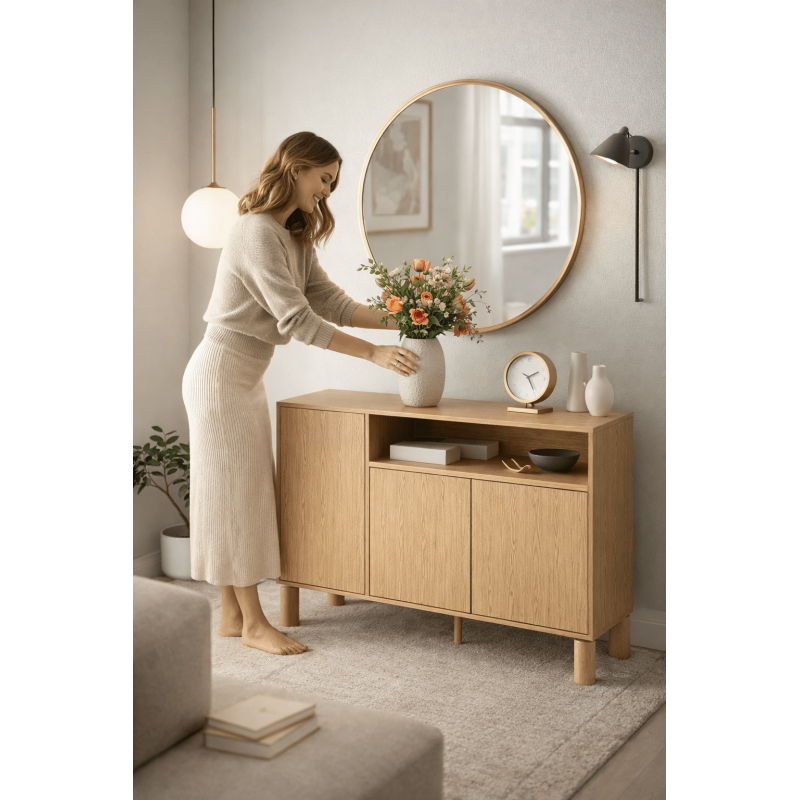 Komoda Sanden SN2 Dąb Bookmatch Jarstol