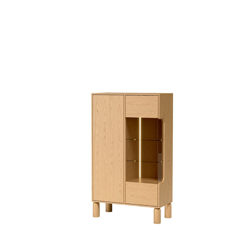 Witryna Sanden SN3 Dąb Bookmatch Jarstol