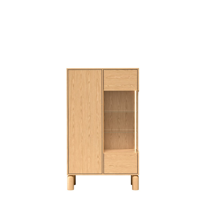 Witryna Sanden SN3 Dąb Bookmatch Jarstol