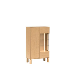 Witryna Sanden SN3 Dąb Bookmatch Jarstol