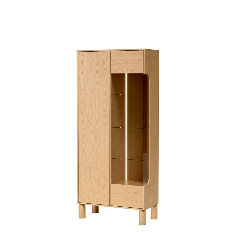 Witryna Sanden SN4 Dąb Bookmatch Jarstol