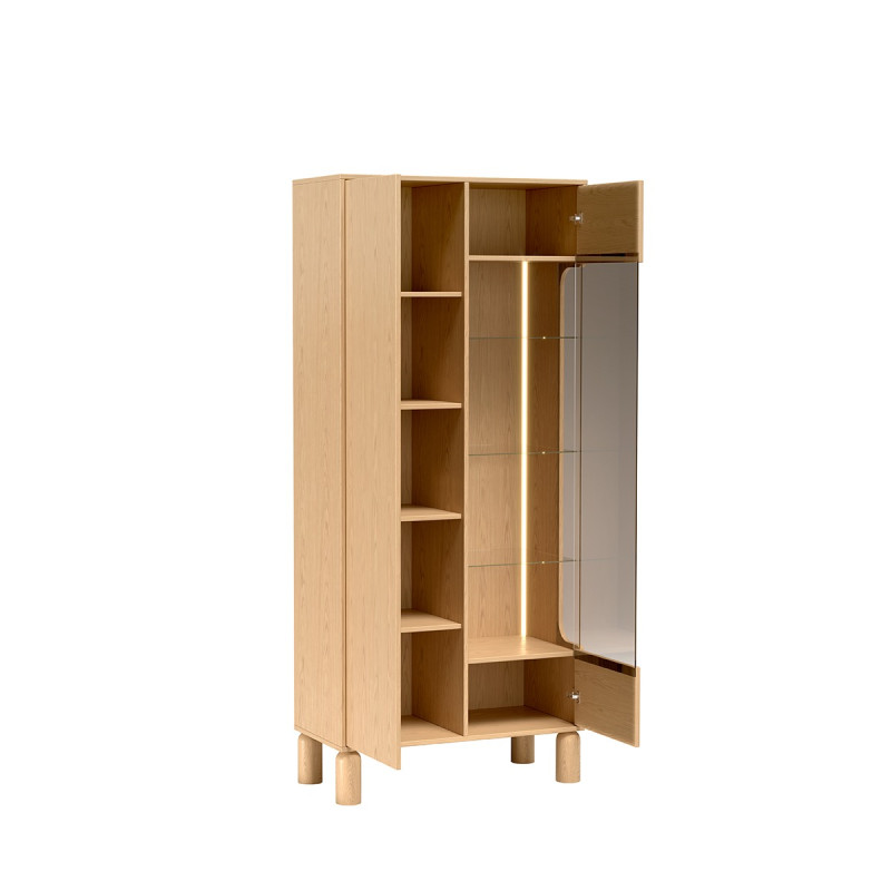 Witryna Sanden SN4 Dąb Bookmatch Jarstol