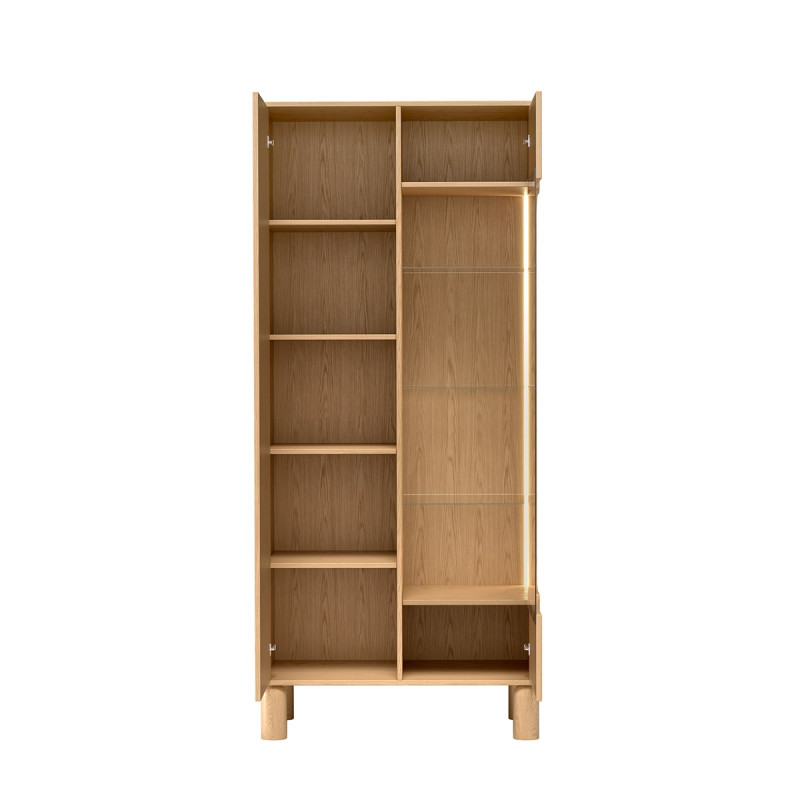 Witryna Sanden SN4 Dąb Bookmatch Jarstol