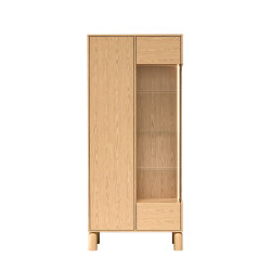 Witryna Sanden SN4 Dąb Bookmatch Jarstol