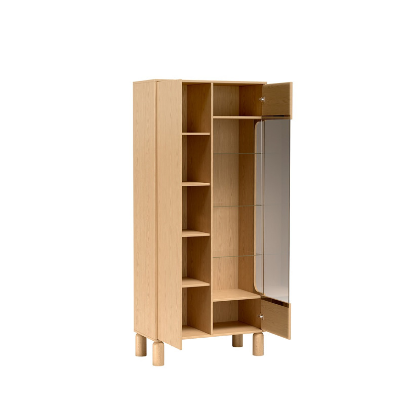 Witryna Sanden SN4 Dąb Bookmatch Jarstol