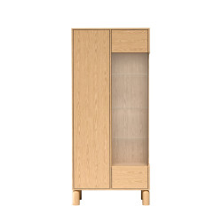 Witryna Sanden SN4 Dąb Bookmatch Jarstol