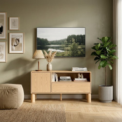 Szafka RTV Sanden SN5 Dąb Bookmatch Jarstol