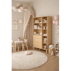 Regał Sanden SN8 Dąb Bookmatch Jarstol