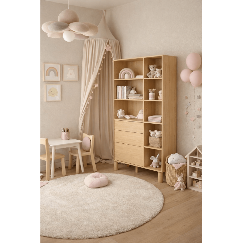 Regał Sanden SN8 Dąb Bookmatch Jarstol