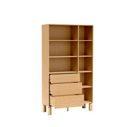 Regał Sanden SN8 Dąb Bookmatch Jarstol