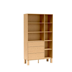 Regał Sanden SN8 Dąb Bookmatch Jarstol