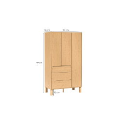 Szafa Sanden SN9 Dąb Bookmatch Jarstol