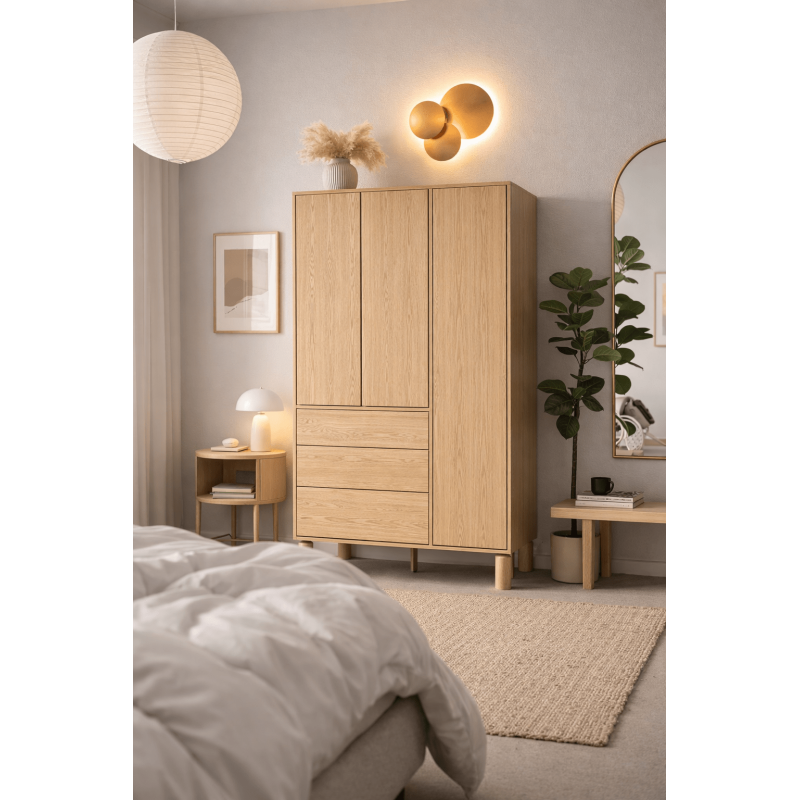 Szafa SN-9 Sanden Dąb Bookmatch | Domowanie.pl