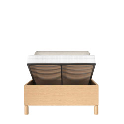 Łóżko 140x200 Sanden SN12 Dąb Bookmatch Jarstol