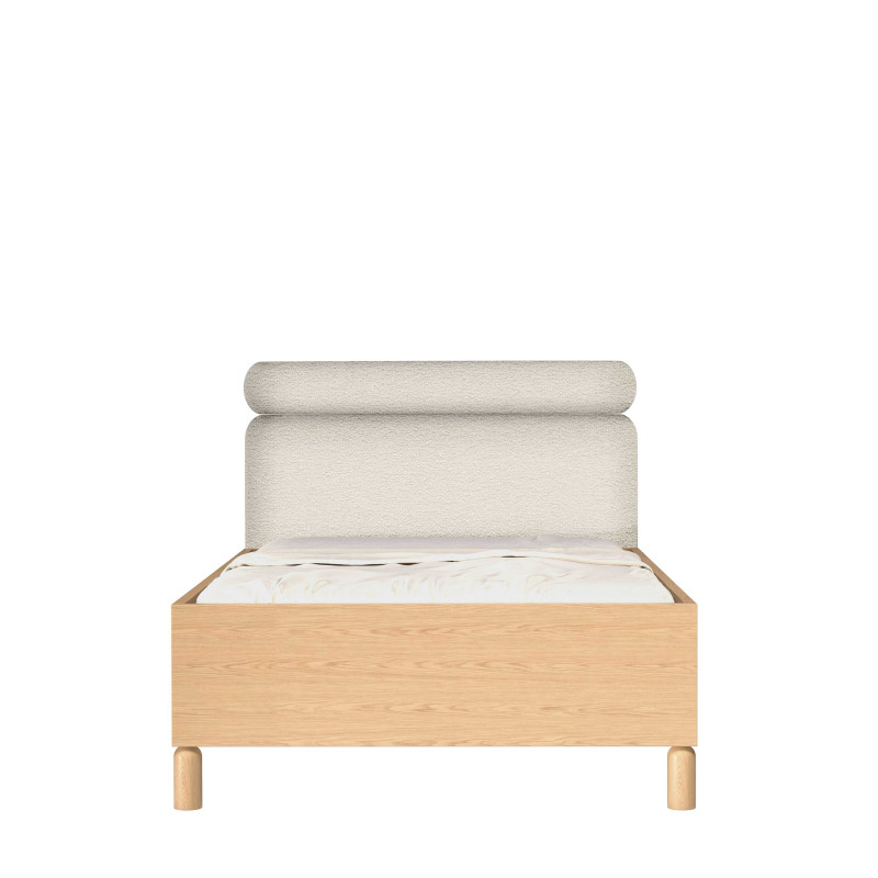 Łóżko 140x200 Sanden SN12 Dąb Bookmatch Jarstol