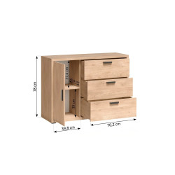 Komoda Grande G1 Dąb Cremon Jarstol