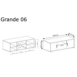 Kompaktowa szafka pod TV G-6 | Sklep Domowanie