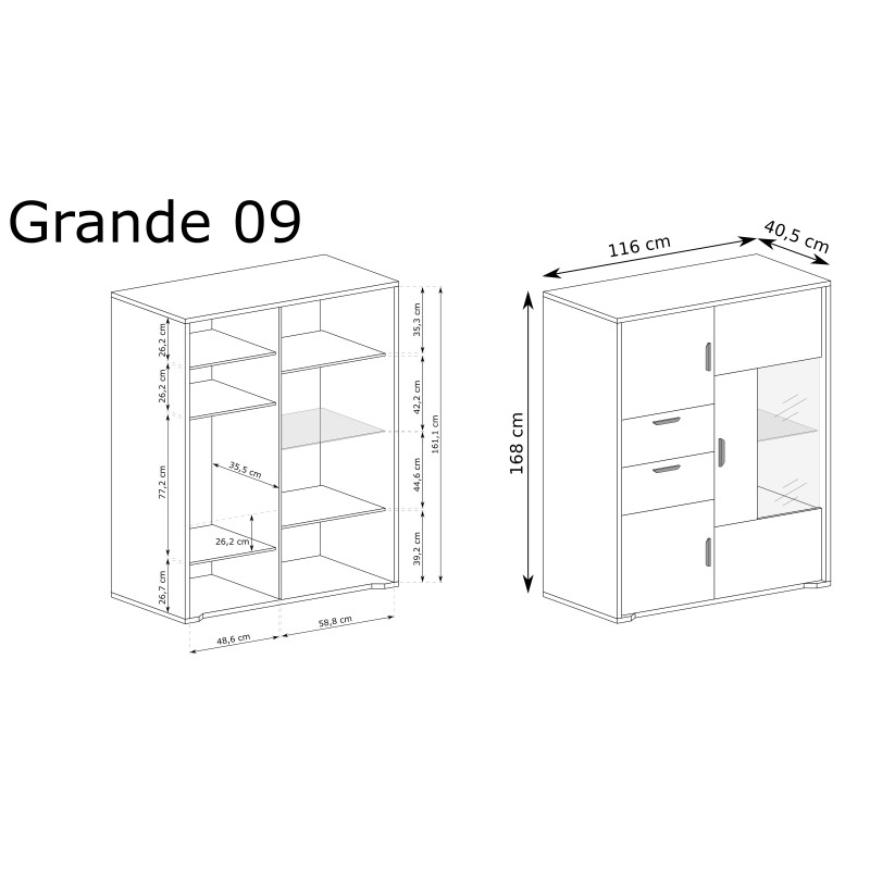 Witryna G-9 Grande Dąb Cremona | Domowanie.pl