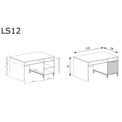 Biurko LINKaSTYLES LS-11 Cashmere