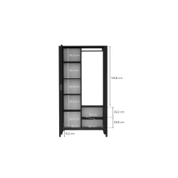 Garderoba Malumi MM11 Jarstol Czarny Painflow
